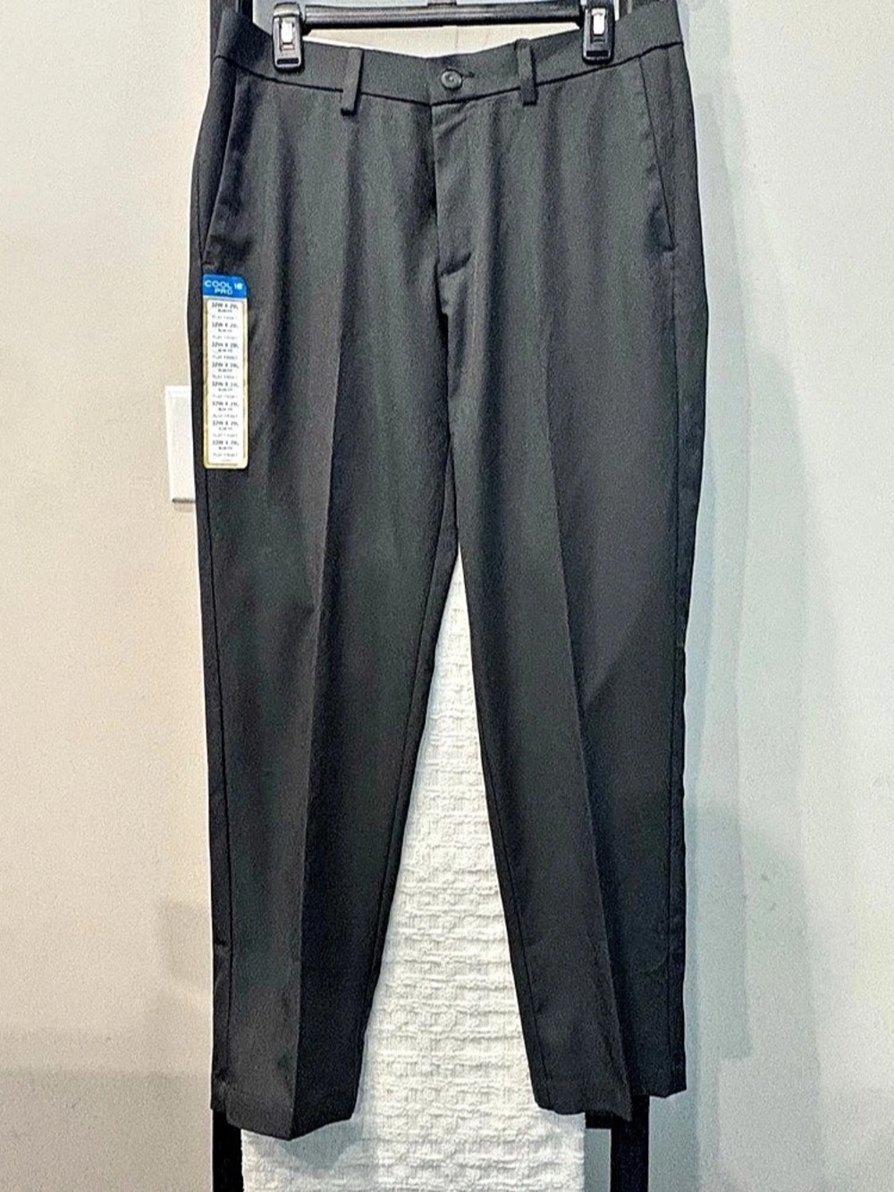 Haggar Cool 18 Pro Slim Fit Dress Pants in Gray 32W x 29L NWT